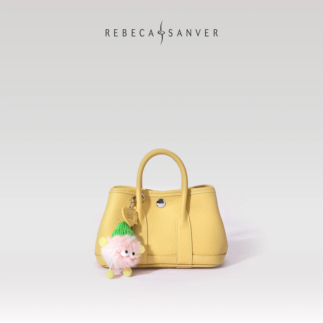 REBECA SANVER 2025新款头层牛皮迷你花园包百搭可爱斜挎包