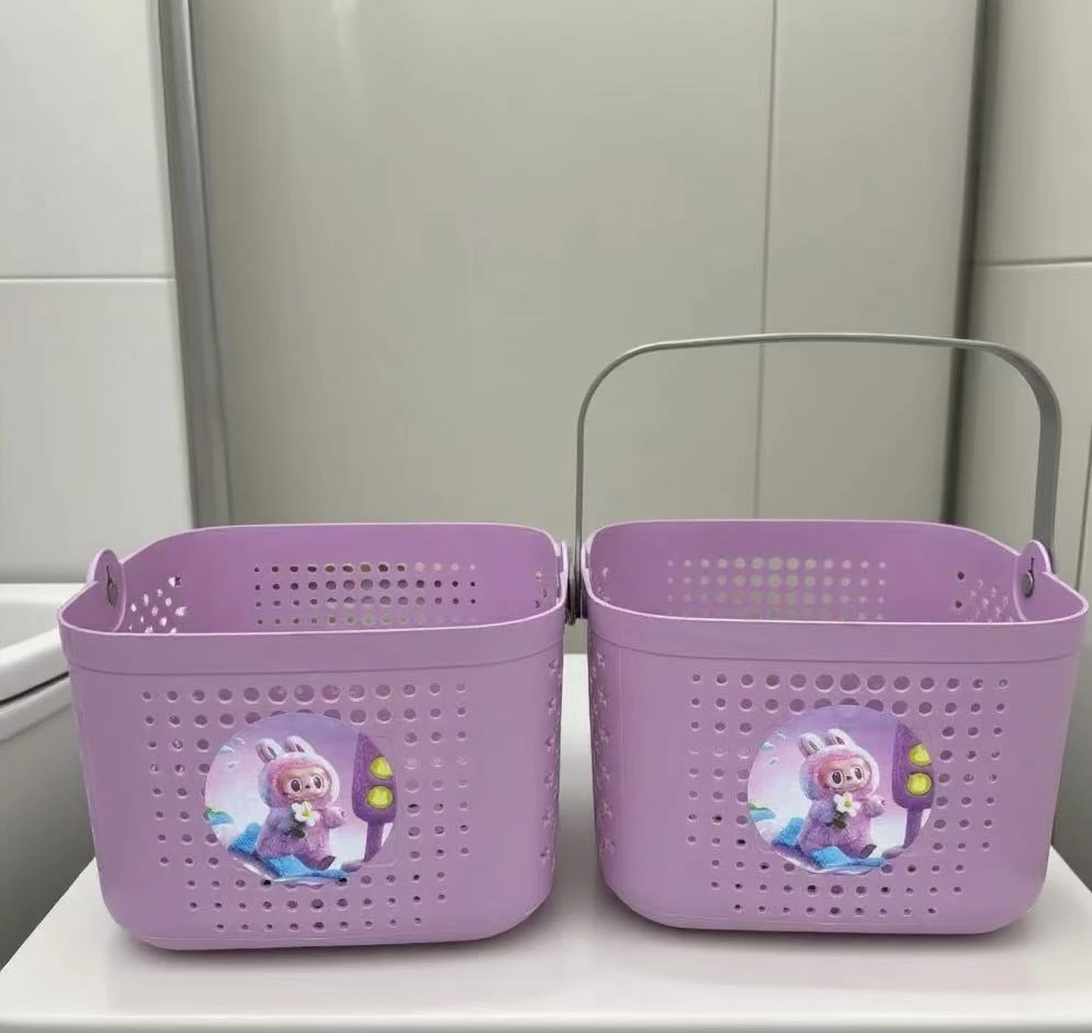 拍一发二卡通家用多功能洗澡篮收纳整理洗漱用品浴室