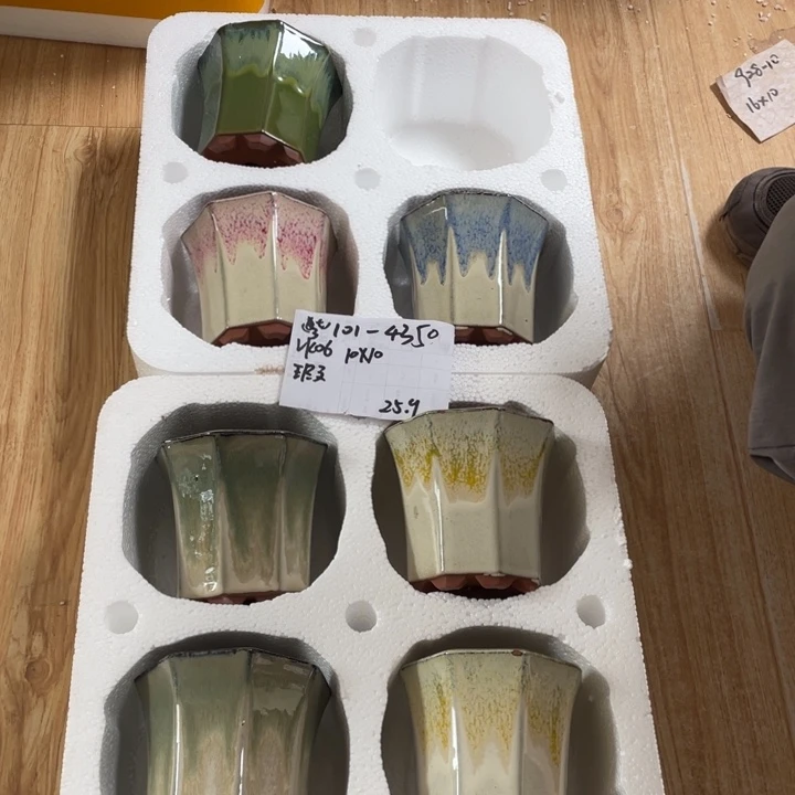 粗陶多肉花盆微瑕4350