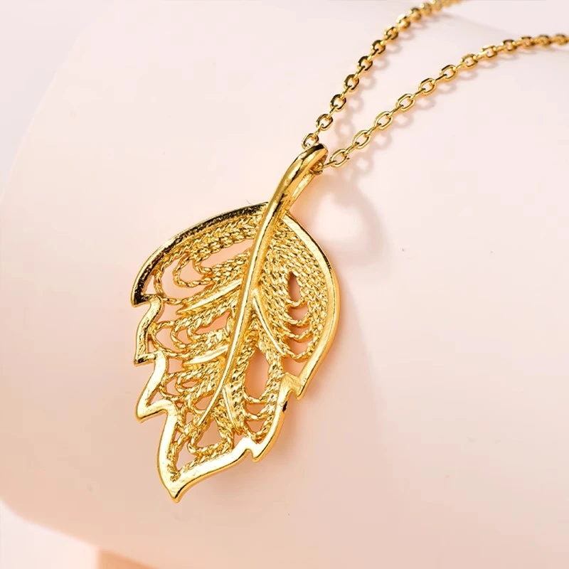 足金饰品/金叶子（赠合金链）/2ABPZJ08/h