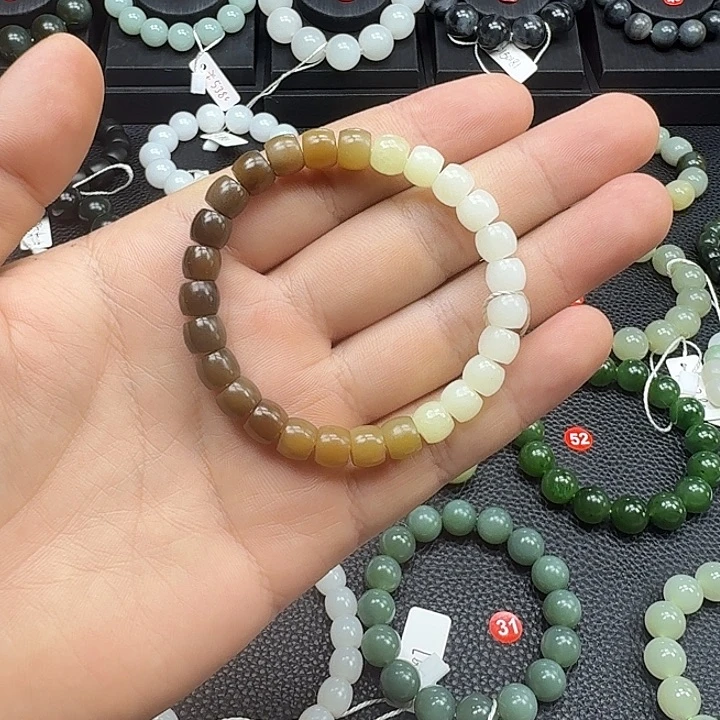 和田玉未镶嵌手链