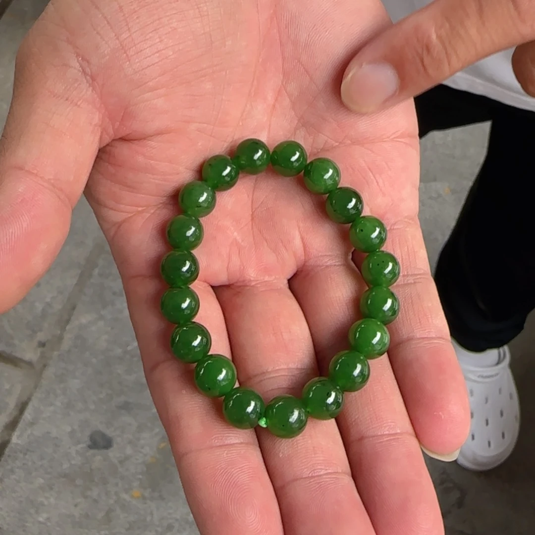 手链未镶嵌和田玉俄碧玉卡10