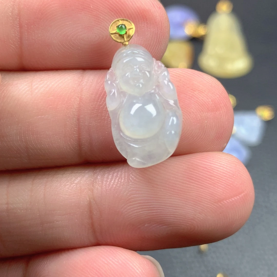 【闪购商品】颈饰18K金镶嵌翡翠翡翠