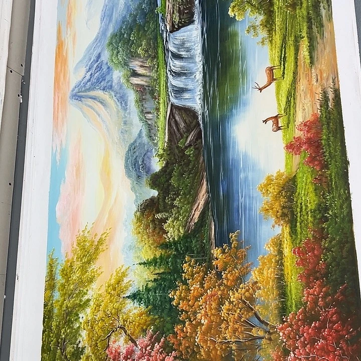 油画恭喜一直一直影子