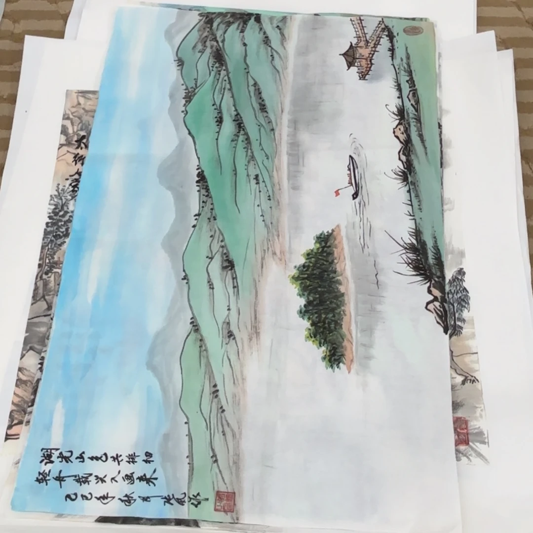 国画花鸟的翅膀是由一