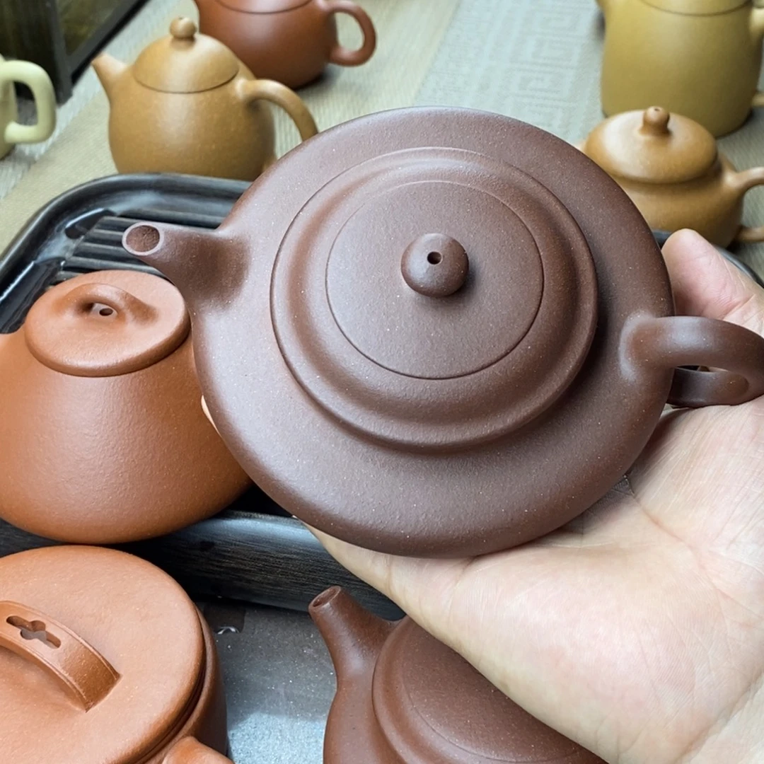 紫砂茶壶紫砂虚扁