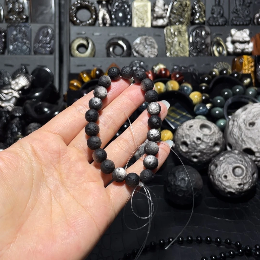 未镶嵌黑曜岩珠宝奇石唯*@