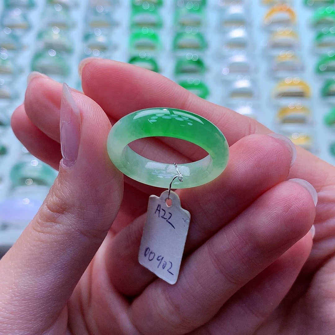 翡翠戒指未镶嵌曼*19-20号