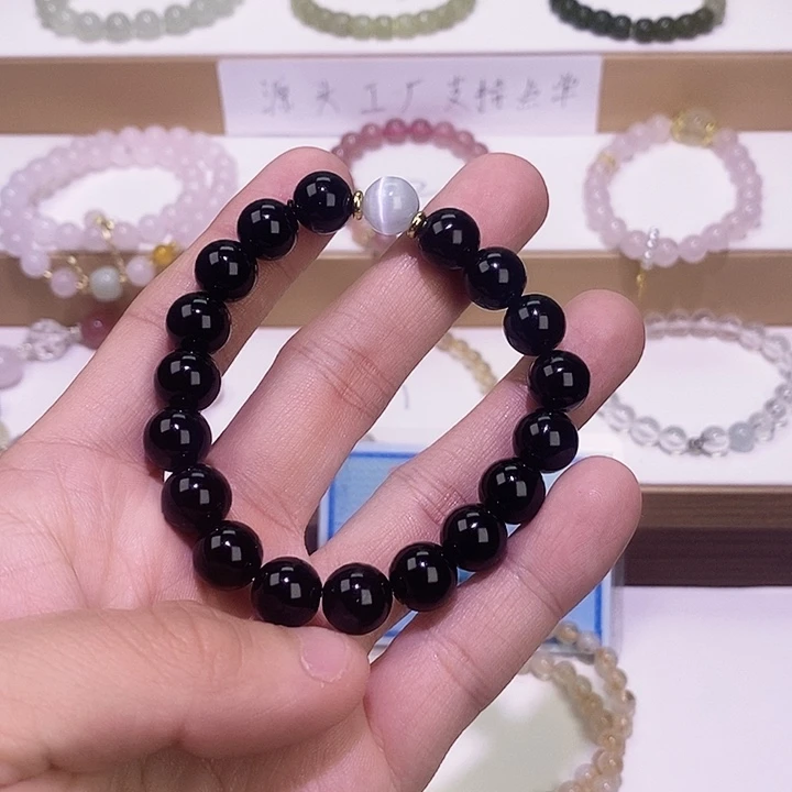 黑曜岩手链未镶嵌
