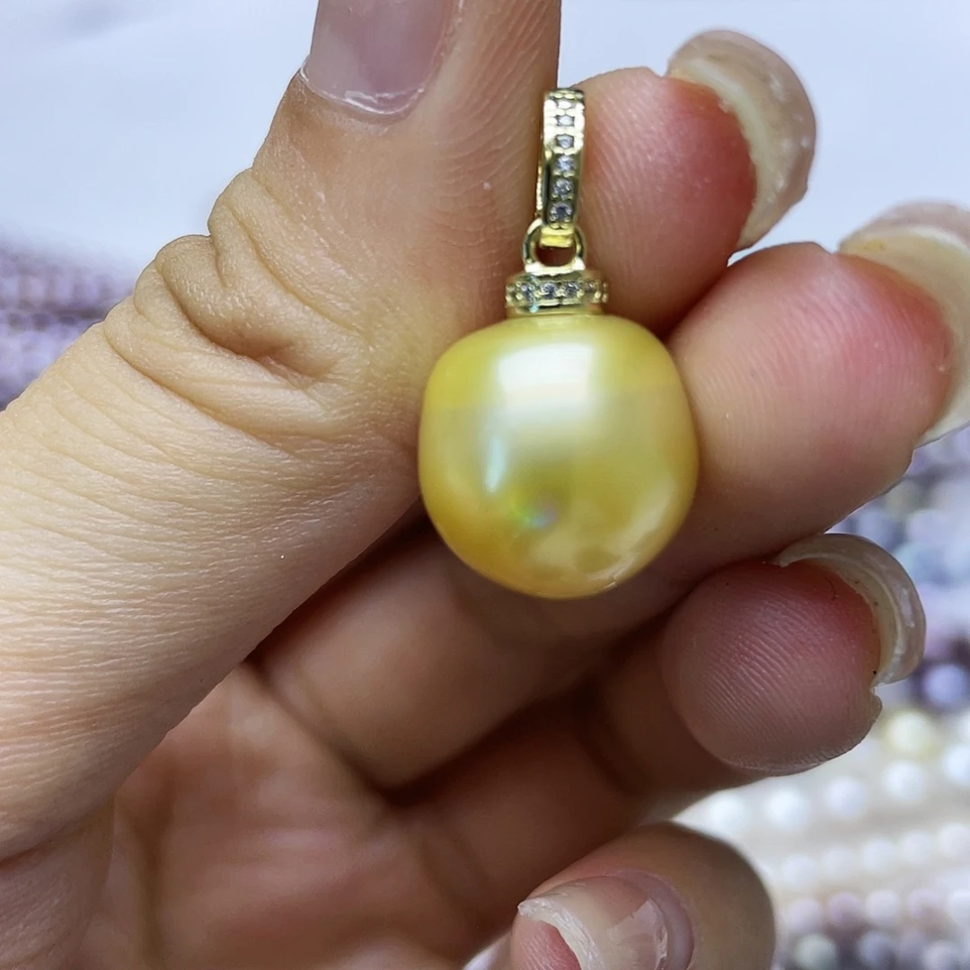 颈饰银S925镶嵌海水珍珠