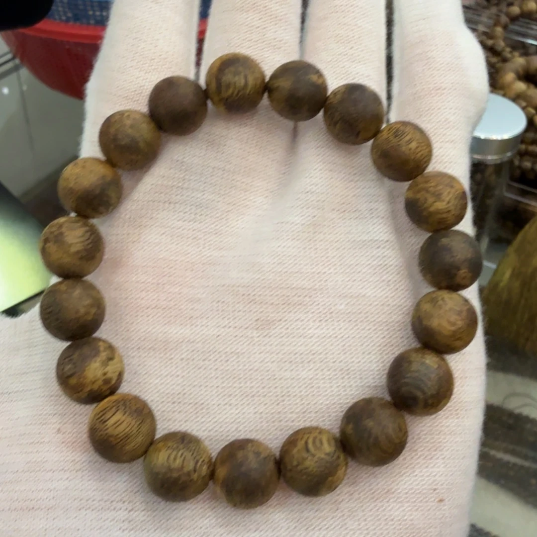 沉香碎屑沉香单圈1.1圆珠 8克+