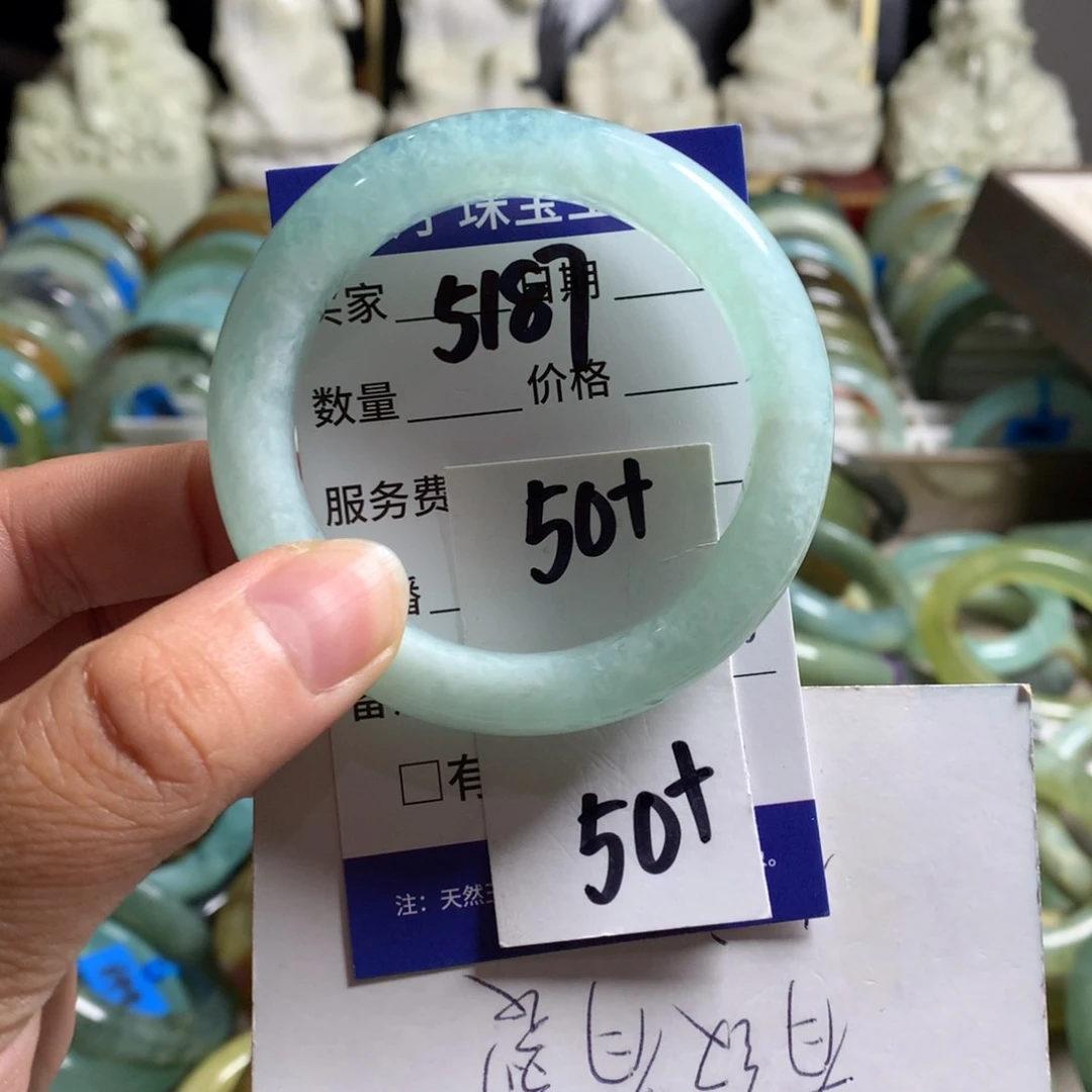 蛇纹石玉未镶嵌手镯5187