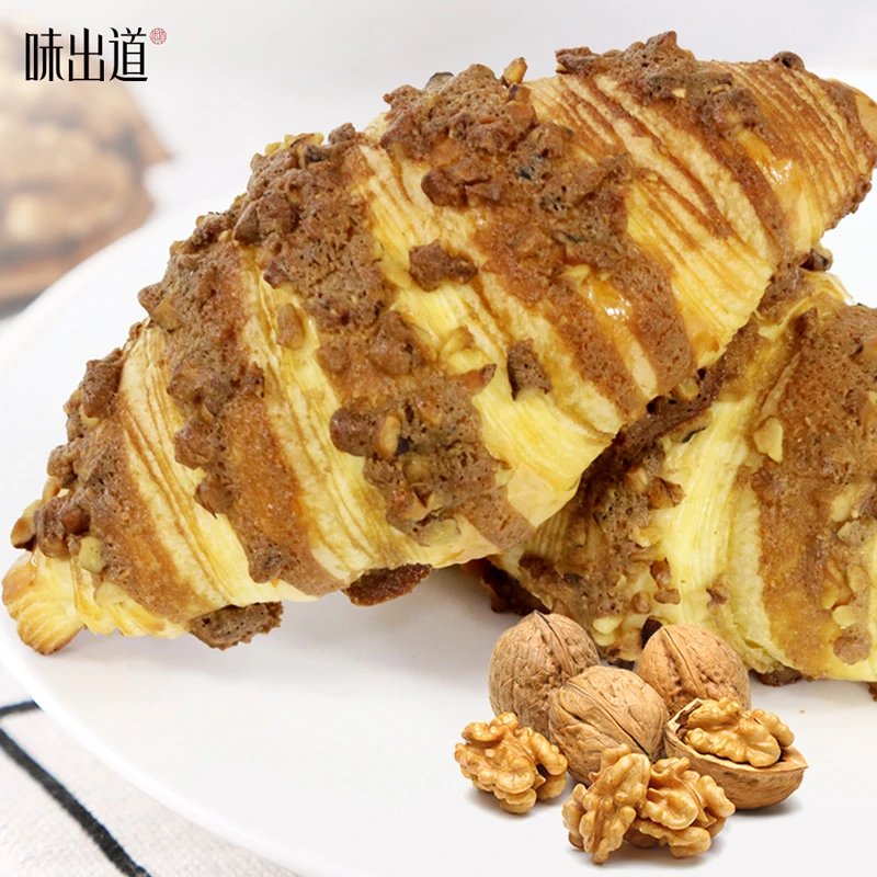 味出道核桃马里奥可颂牛角包蜂蜜芥末夹心坚果面包