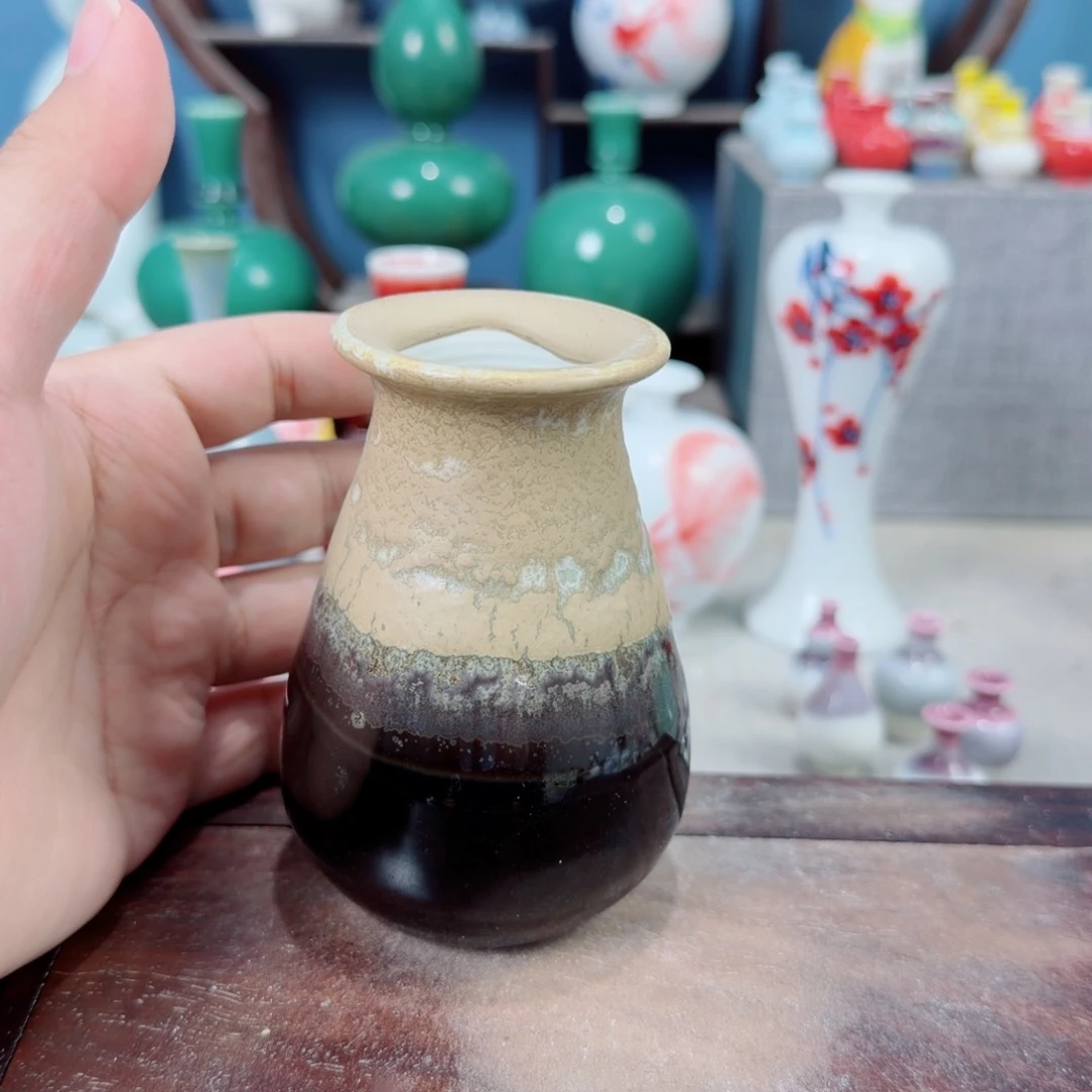 陶瓷手工小花器摆件