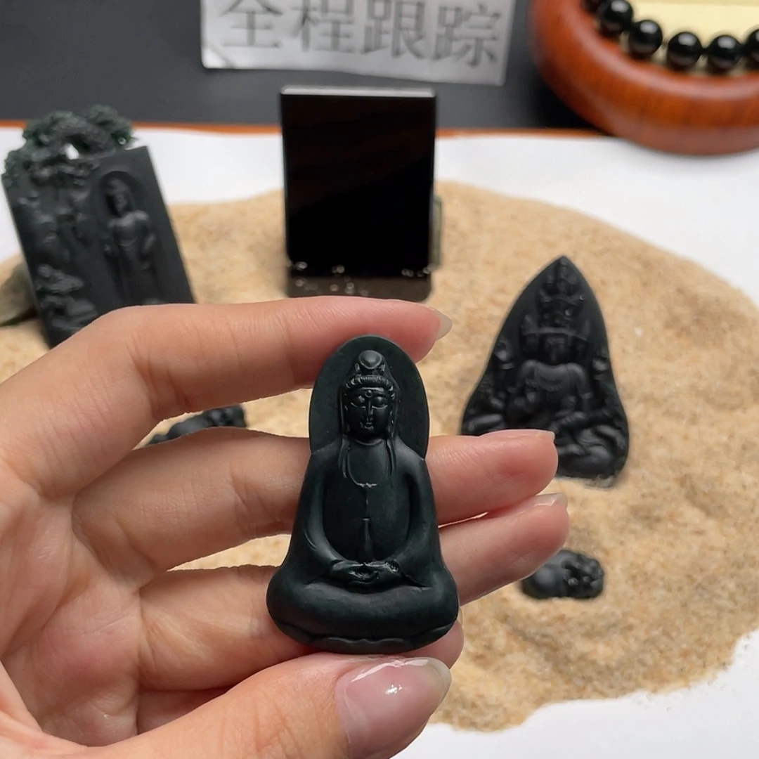 【闪购商品】定制翡翠未镶嵌墨翠