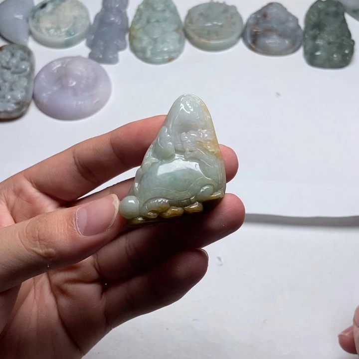 翡翠未镶嵌颈饰龙龟14