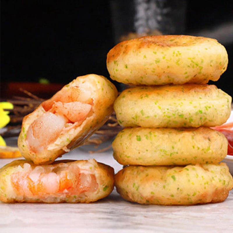 【10个/袋】虾饼食用鱿鱼鲜香儿童营养海鲜早餐虾排空气炸锅美食