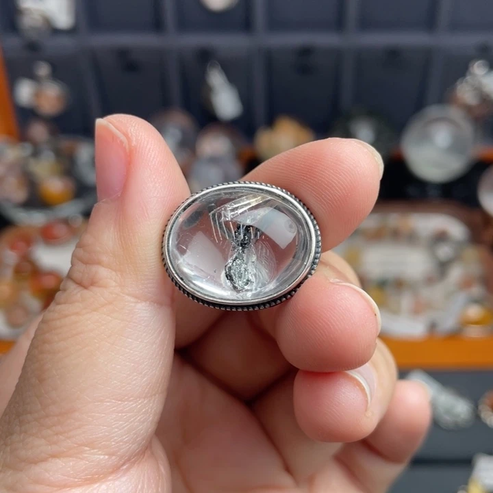 水晶颈饰银S925镶嵌＠*娜