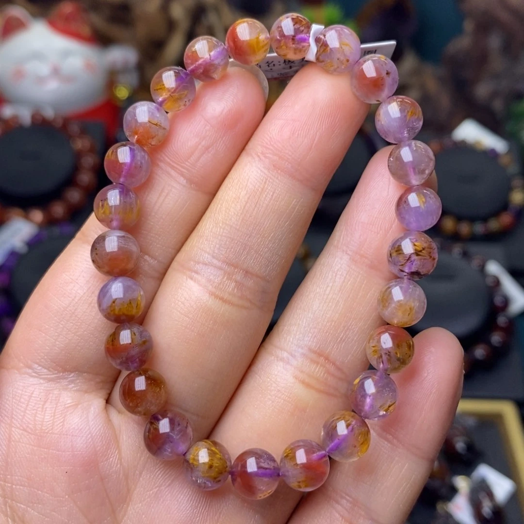 水晶A012极光三色单圈7m未镶嵌