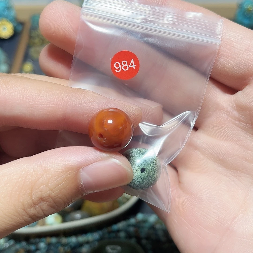 自***️未镶嵌圆珠桶珠老型手串！！玛瑙/玉髓
