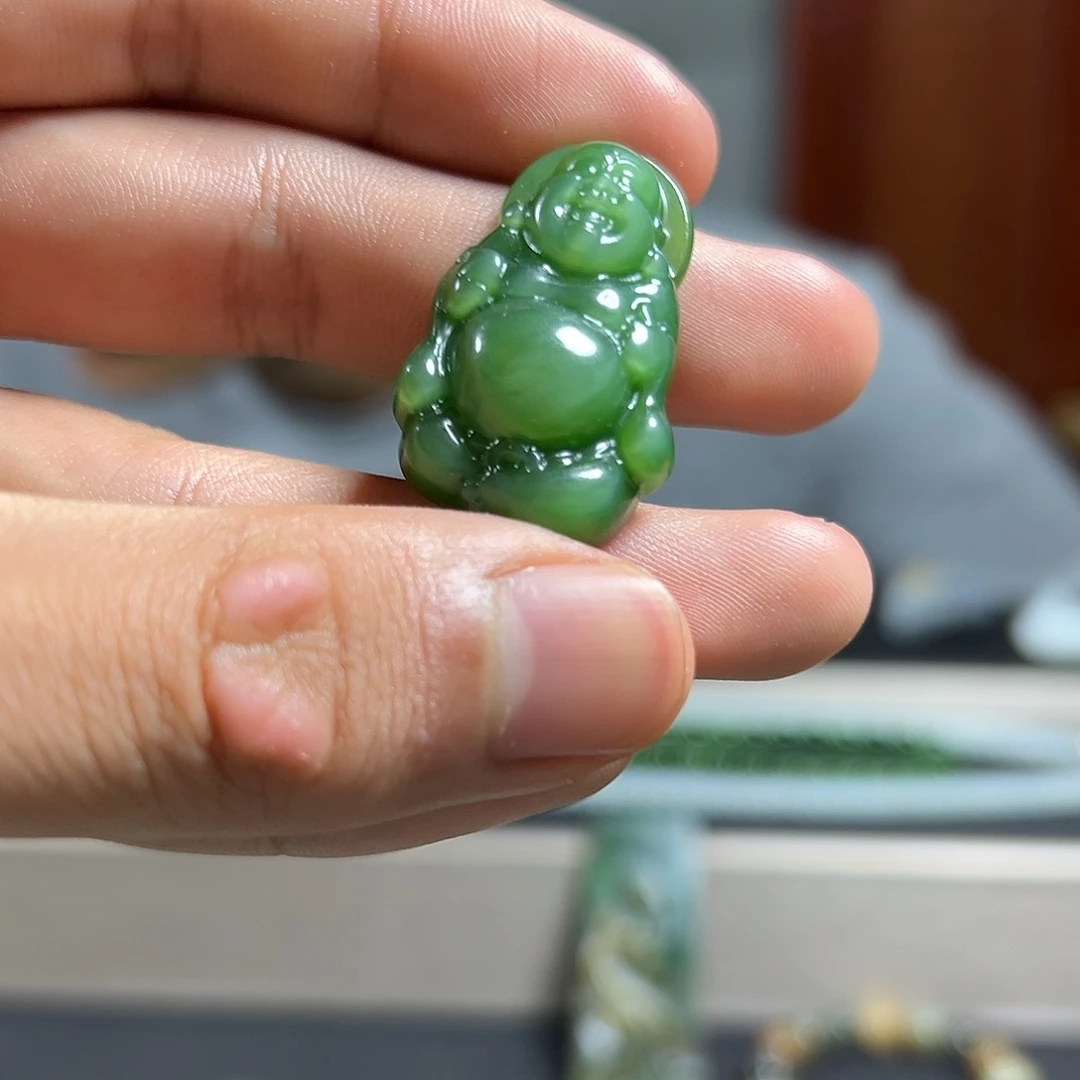 和田玉未镶嵌吊坠(不含链)