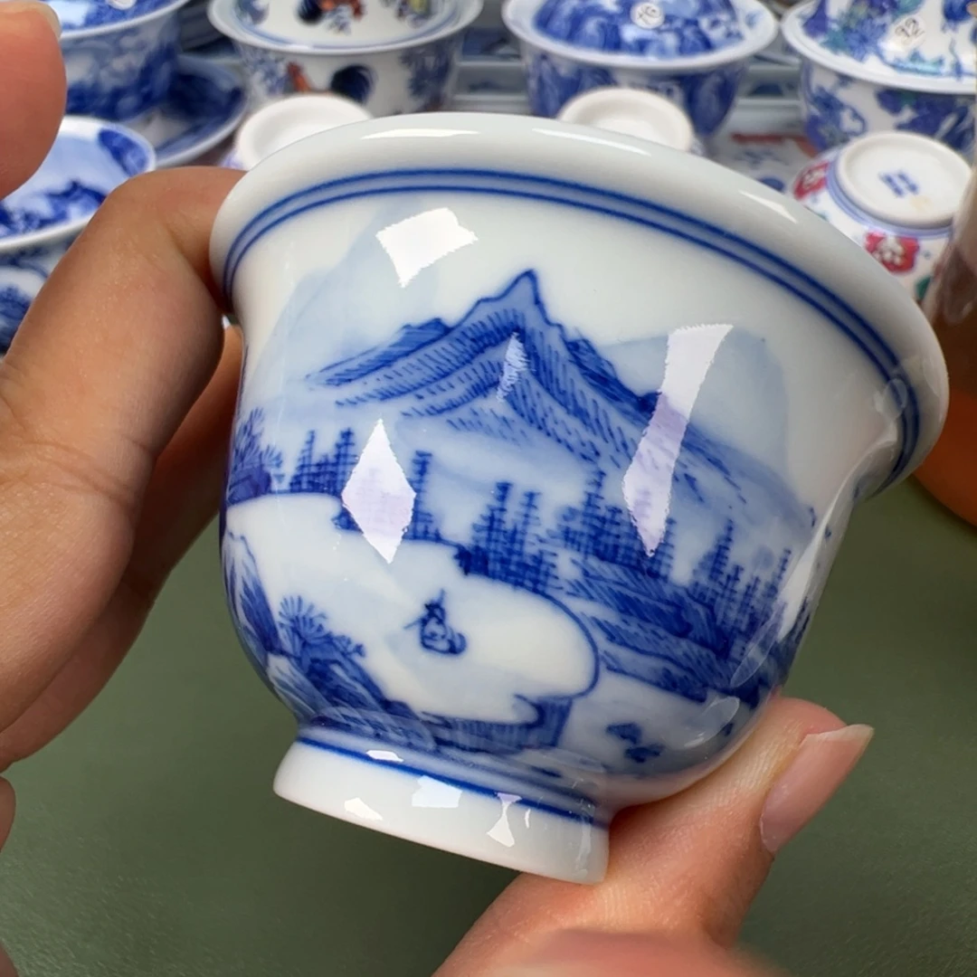 景德镇纯手工纯手绘茶具木木61