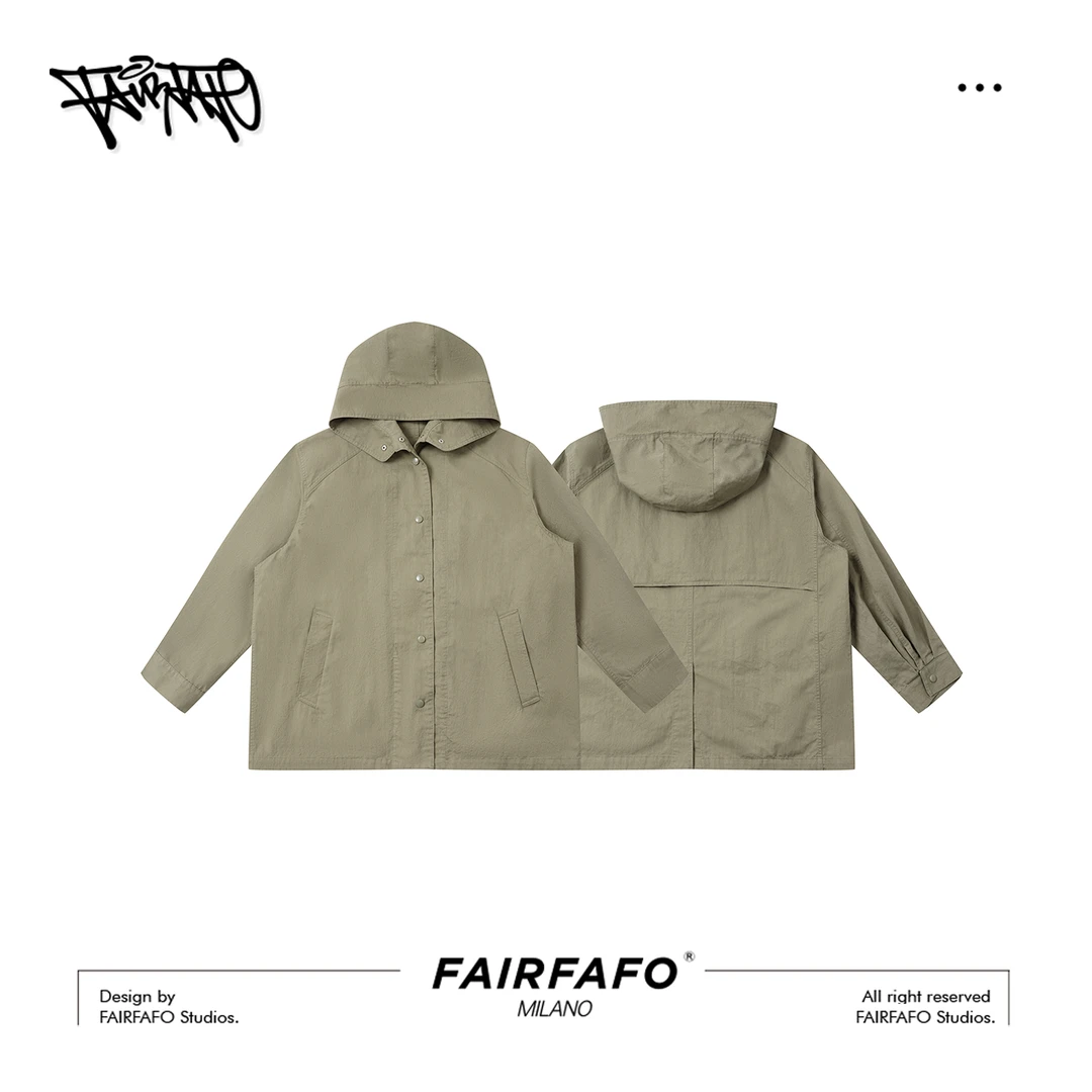 【A摆连帽 短外套】HTWT58332秋冬时尚户外休闲舒适气质新款外套