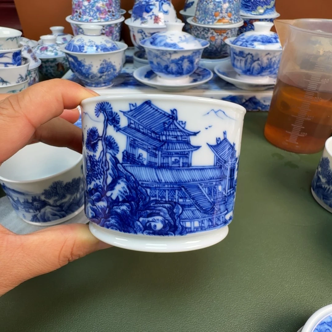 景德镇纯手绘茶具圆圆254