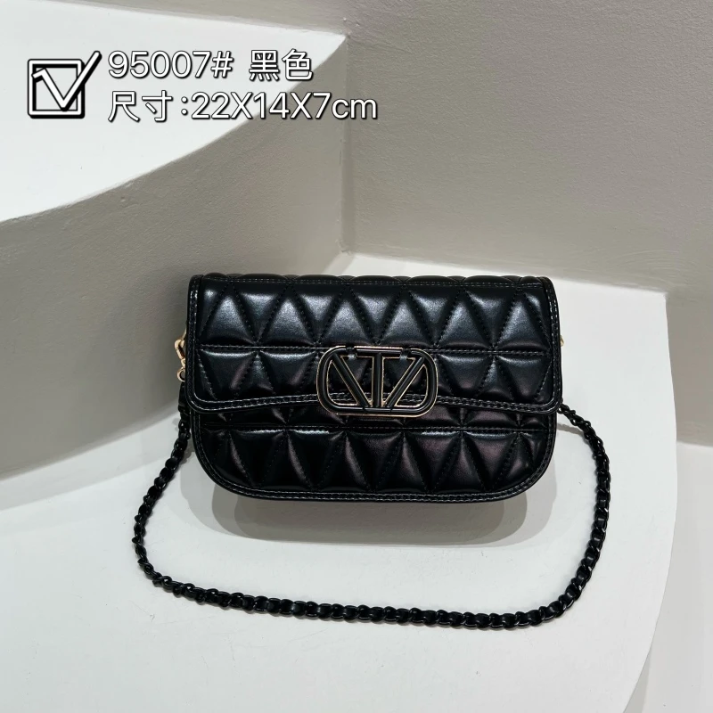 【佐伊甄选】ZT-95007-黑色轻奢女士时尚百搭小众真皮单肩挎包