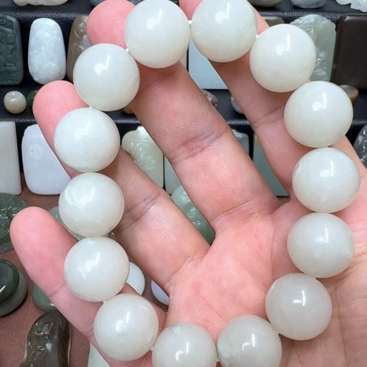 未镶嵌手串和田玉微棉