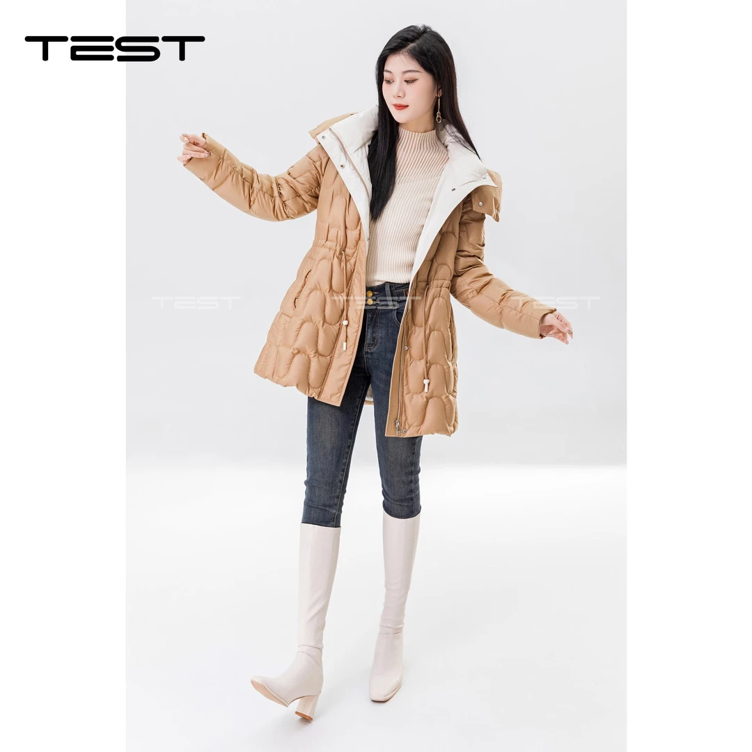 湖南她之蝶连2234007厚款女修身秋冬中长款女装