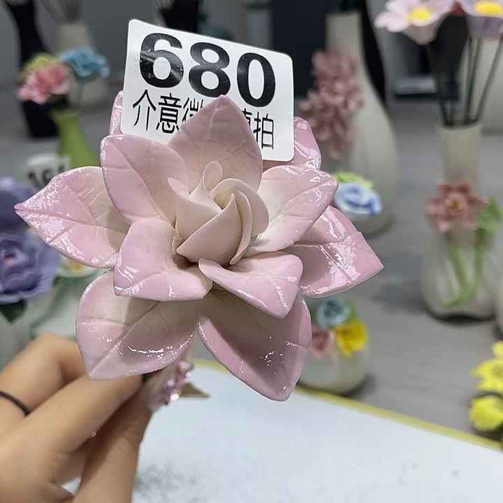 陶瓷纯手工捏花设计