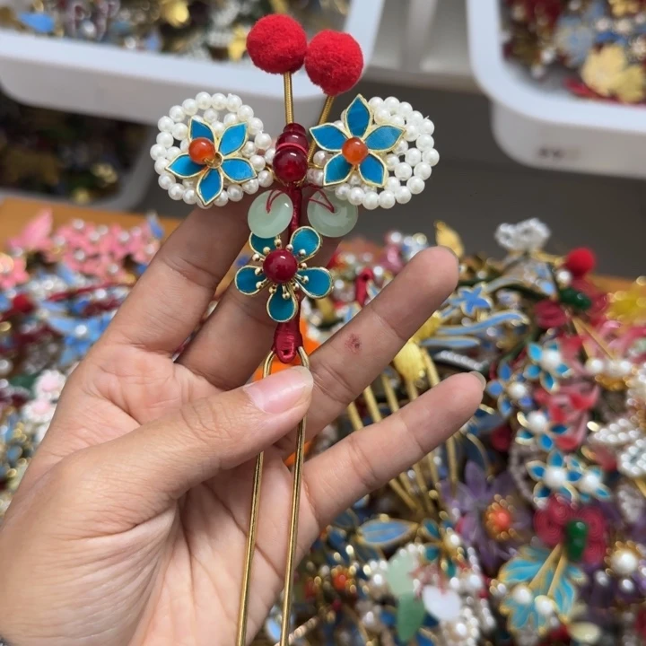 醋酸铁合金鹅毛仿点翠