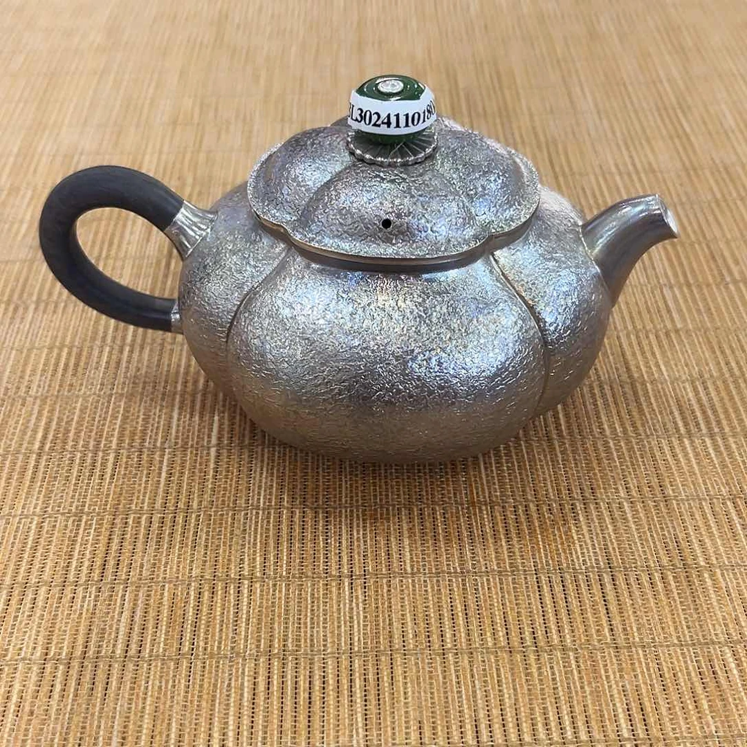 南瓜海棠紫皮泡茶壶足银110m l