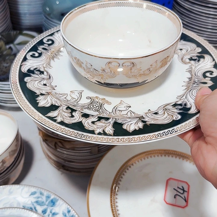 温***合瓷牛排盘17.5，面碗10米