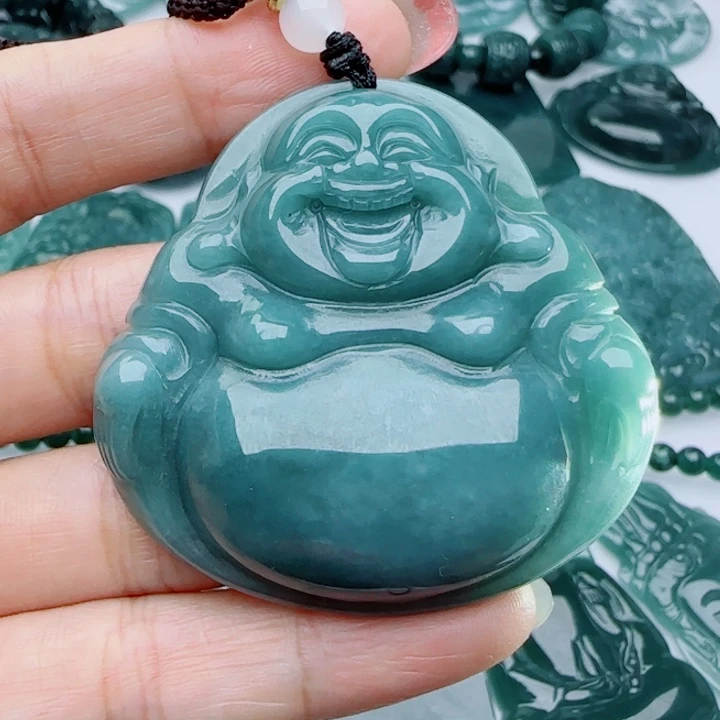 翡翠未镶嵌颈饰多样性发货天然A货翡翠