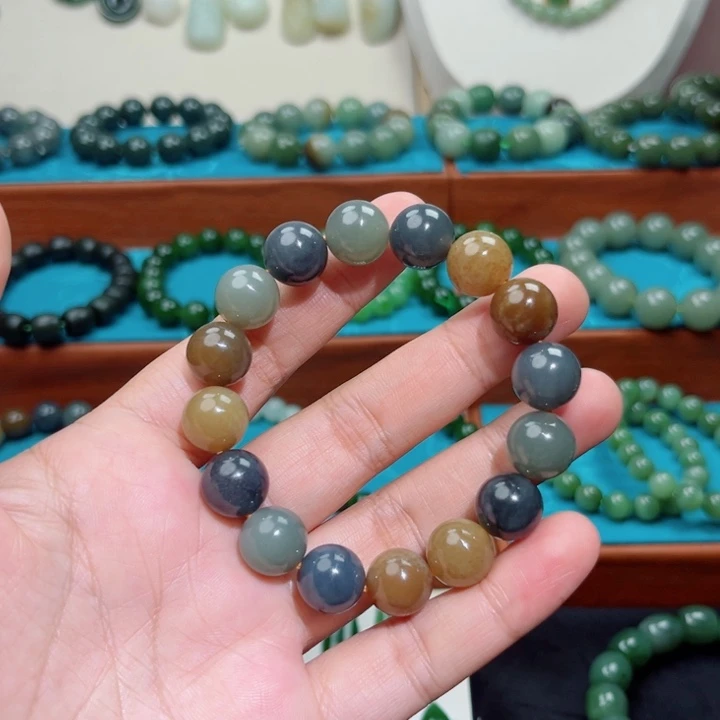 和田玉未镶嵌手链卡12