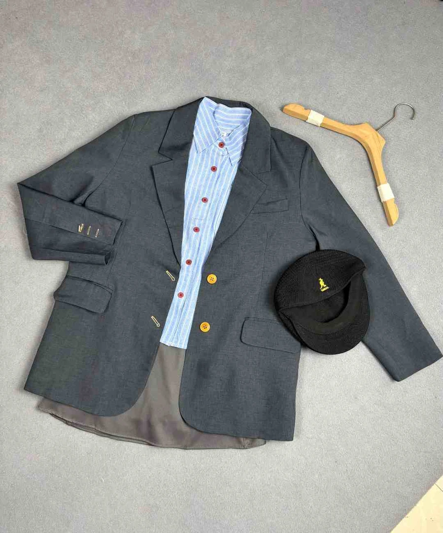 【孤品】简约冬季法式大衣外套加厚棉衣