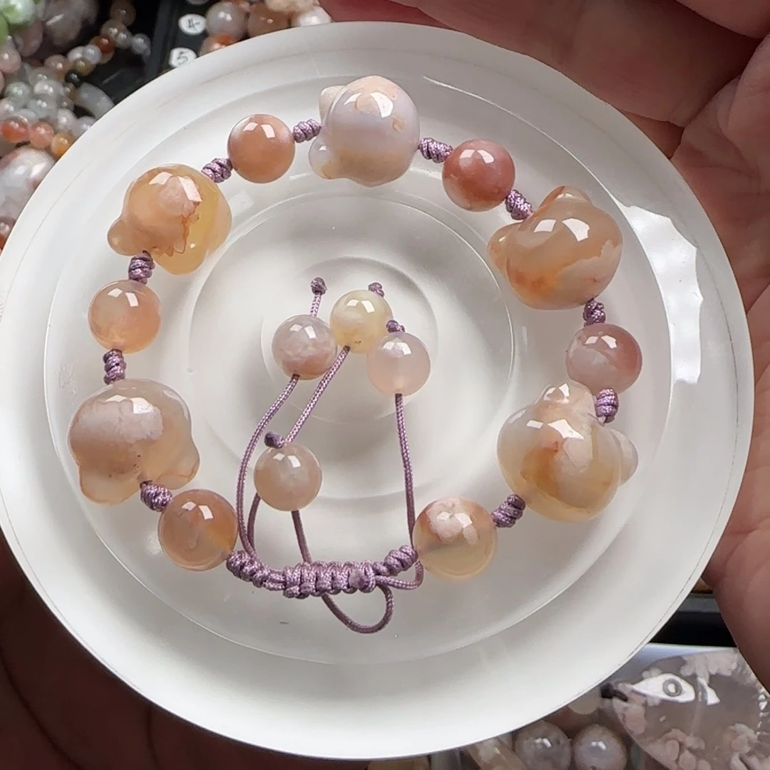 未镶嵌玛瑙/玉髓珠宝半成品