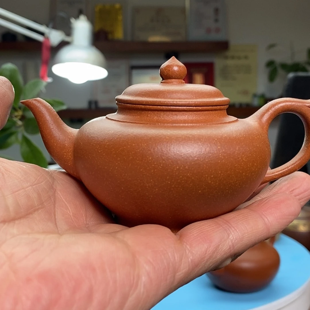 【闪购商品】段泥茶壶七****?笑樱:120CC:精工:半手