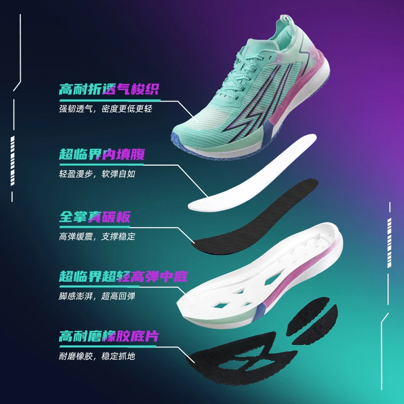 【简届】Seafung6.0竞速体训跑步体训鞋全掌碳板男女训练跑步鞋P014