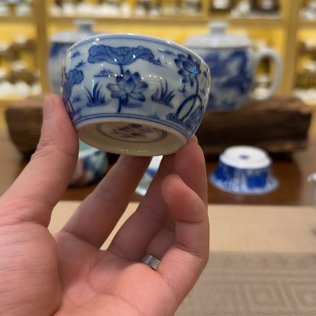 龙***士景德镇陶瓷鸳鸯杯