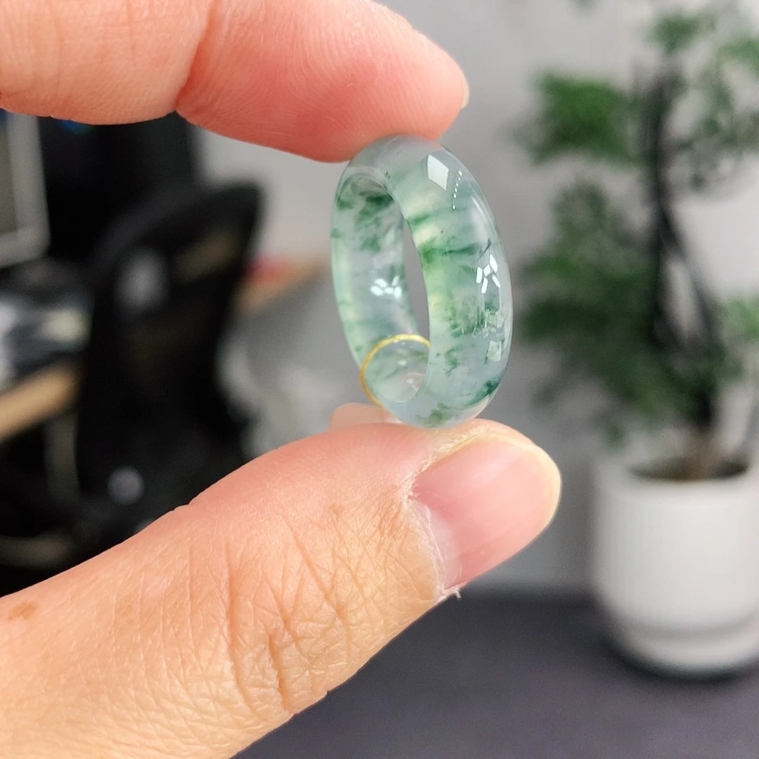 翡翠未镶嵌戒指9号