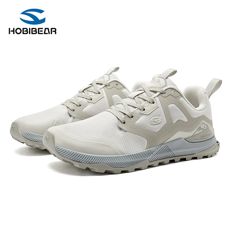 HOBIBEAR男鞋2026新款户外网面透气外时尚舒适减震运动跑步鞋
