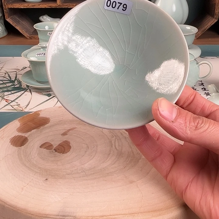 杯0079 青鸾汝瓷汝州发货微瑕