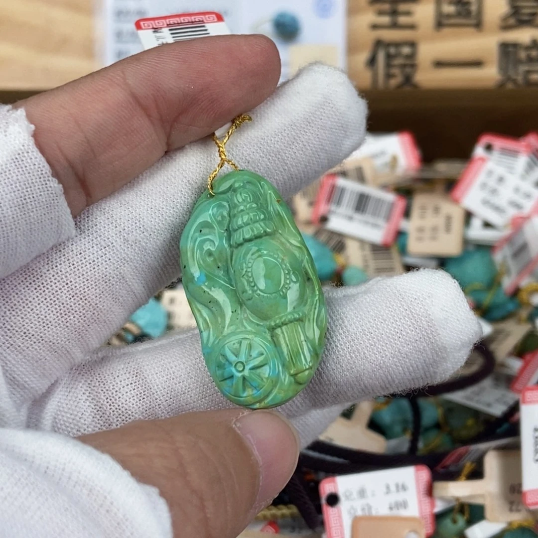 未镶嵌绿松石珠宝奇石