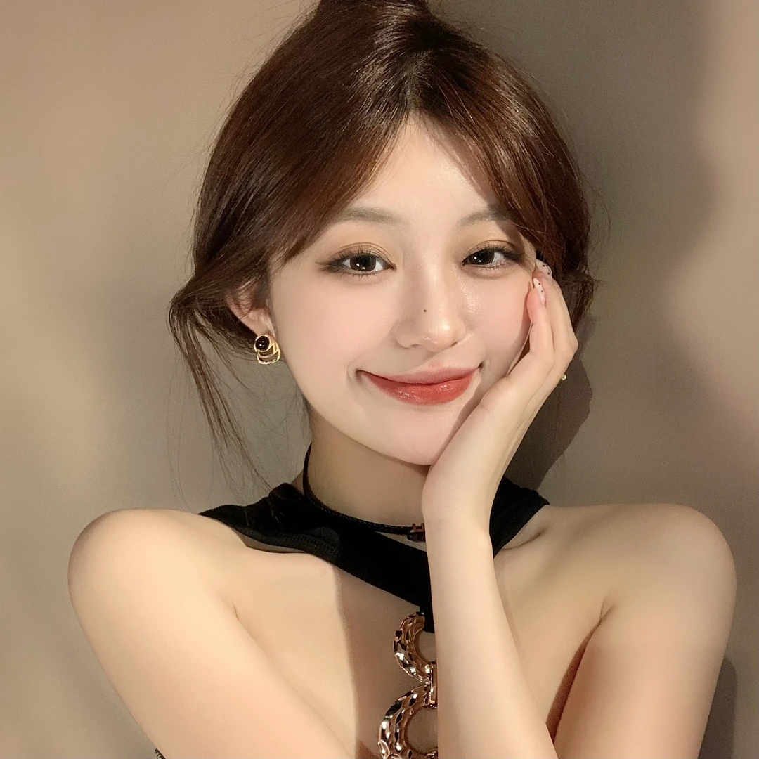 FULL GIRLISH耳环00979美拉德复古百搭轻奢耳钉耳饰