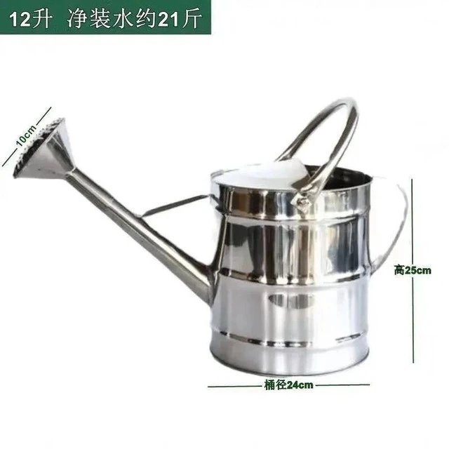 洒水壶加厚不锈钢洒水壶大容量喷水壶浇花浇菜壶长嘴喷壶浇水壶