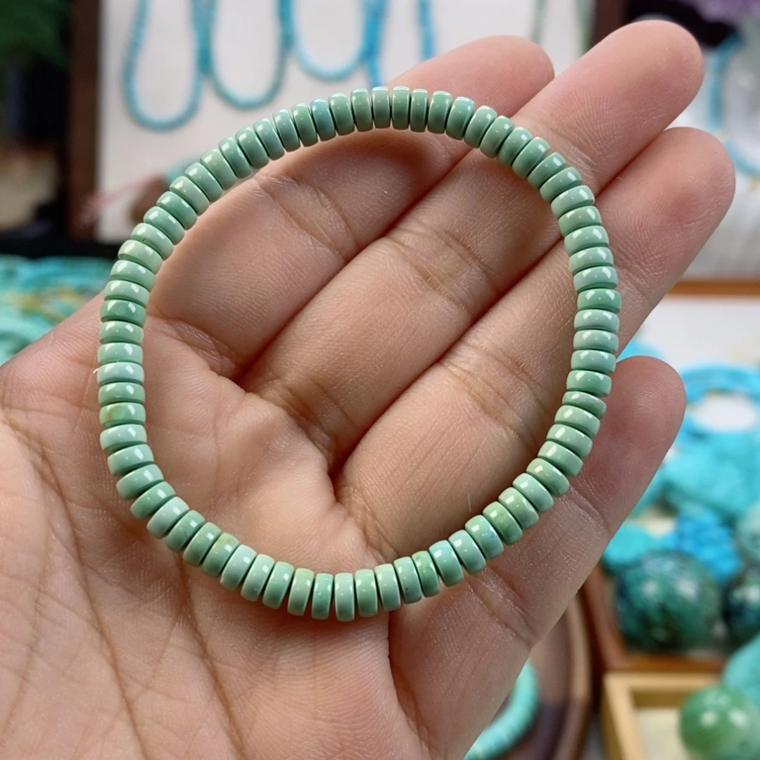 嗳***薇未镶嵌绿松石手串