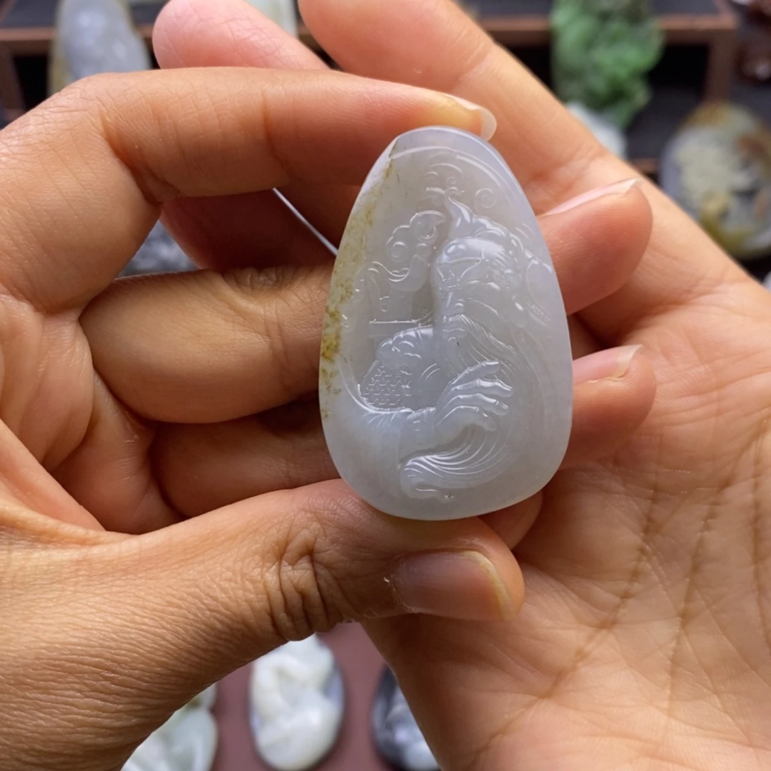 和田玉未镶嵌挂件